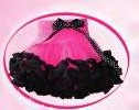 Hot Pink and Black Petti Skirt by Posh